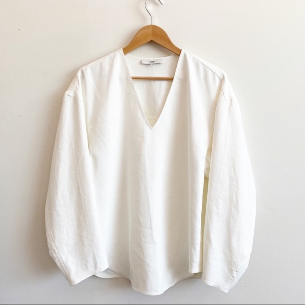 Tibi Chalky drape sculpted top  EUC